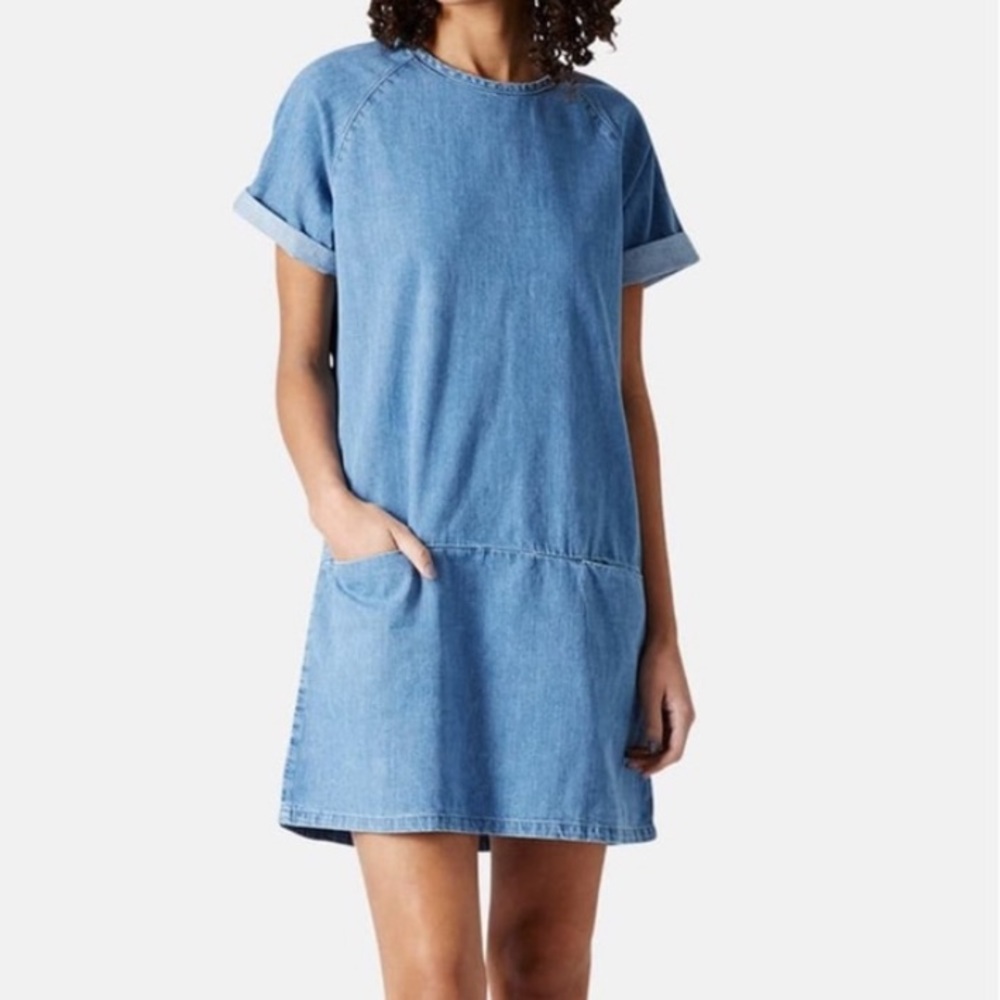 Too Shop Moto Denim Dress